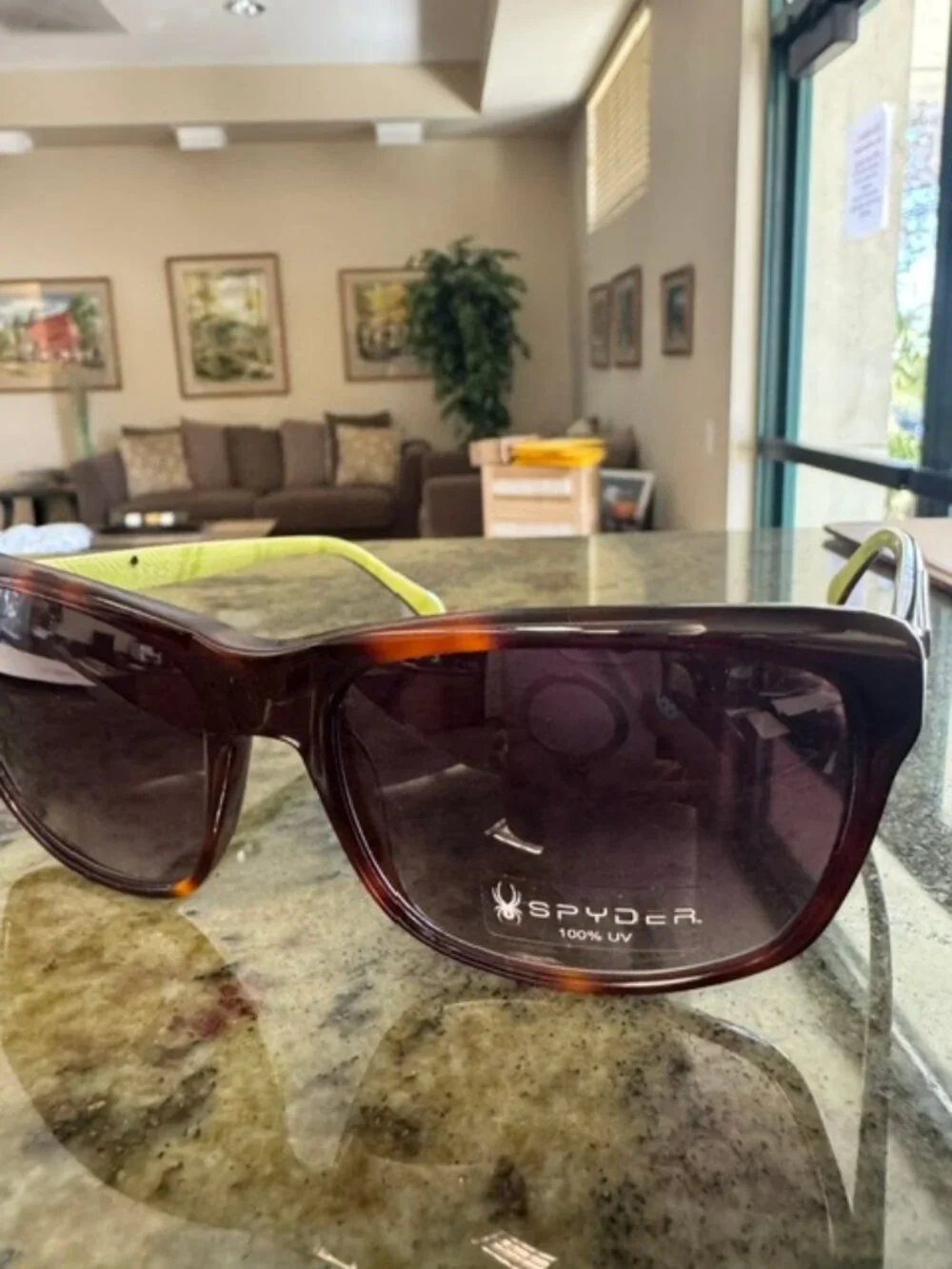 SPYDER Sunglasses SP6004 240 Tortoise / Green 57 17 140 - NEW with Spyder Case